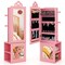 3-in-1 Freestanding Kids Jewelry Cabinet Armoire with Full Length Mirror - 13.5 L x 12 W x 46 H